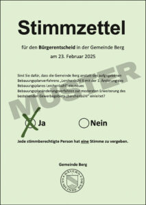 Stimmzettel (Muster)